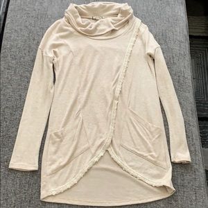 Cream long sleeve sweater